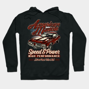 American Muscle Car Speed and Power II Hoodie